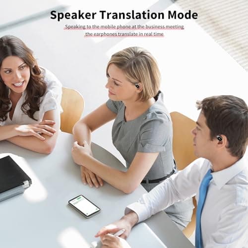150 Language Translator Earbuds for Business Meetings and Travel
| 3-in-1 Two-Way Translating Earbuds for Learning and