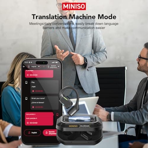 MINISO M98 AI Translation Earbuds for Travel and Business