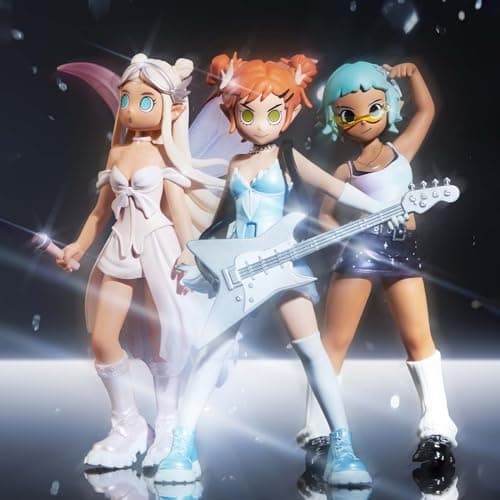 POP MART Peach Riot Punk Fairy Series Figures, Random Design Action Figures Collectible Toys for Girls and Boys Home Dec
