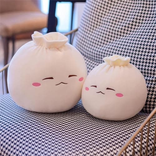 Dumpling Plush Pillow, Cute Stuffed Bun Toy, Funny Food Gift for Kids & Adults (6.3 * 1|2in, Frown)
| Cute Dumpling Plu