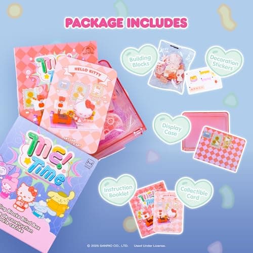 Hamee Sanrio Hello Kitty and Friends Building Blocks Blind Box - Cute Me Time Gift for Adults and Kids
| Hamee Sanrio H