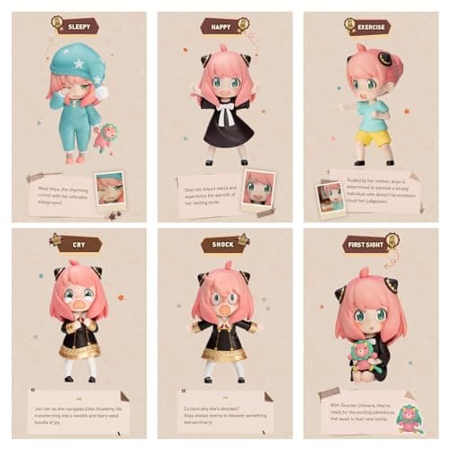 POP MART Spy × Family Anya's Daily Life Series Figures, Random Design Action Figures Collectible Toys for Boys and Girls