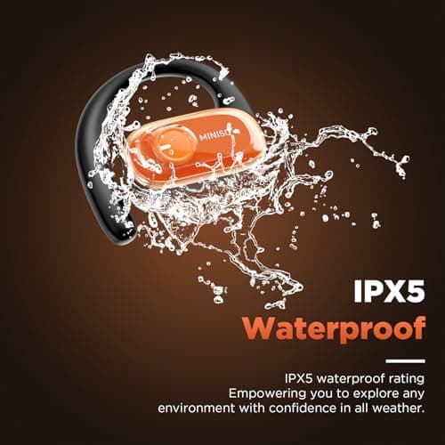 MINISO True Wireless Bluetooth 5.4 Earbuds for Sports & Daily Use, IPX5 Waterproof, 40H Playtime, Ultra-Comfort Adjustab