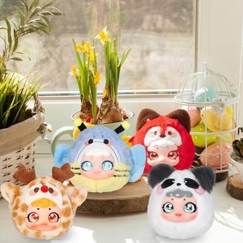 Pet Amusement Park Series Vinyl Plush Blind Box, Cute Mystery Box Figures forCollectible Decoration, Holiday Gifts (1PC)