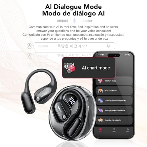 MINISO MS190 AI Translation Earbuds for Real Time Translation, 135 Language Translating Headphones with APP, Translation
