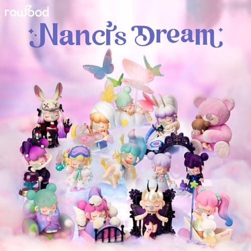 Rowood Blind Box Random Action Figure - Birthday Nanci's Dream Series Collectible Toy Kawaii Single Doll Model Kits for