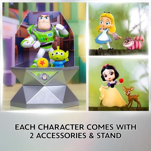 YuMe Disney 100 Series Mystery Capsule Blind Box for Kids with Surprise Characters Figurines Toys 2 Pack  
YuMe Disney 1