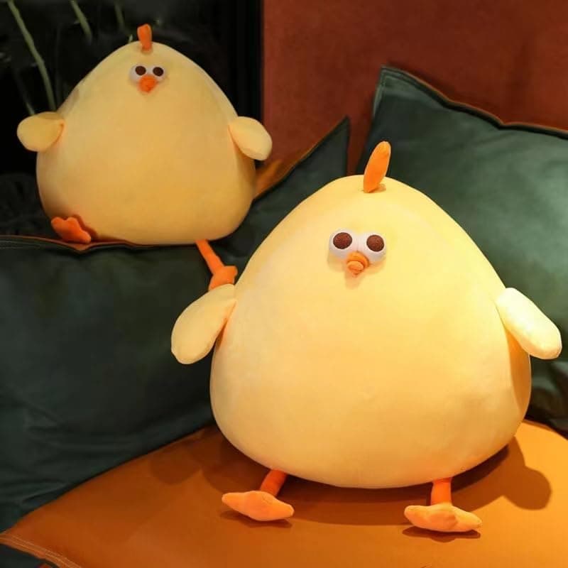 Yellow Chicken Plush Toy for Kids Birthday Gifts (8.6inch)  
Soft Mother Hen Plush Pillow Fat Chicken Suffed Animal  
 B