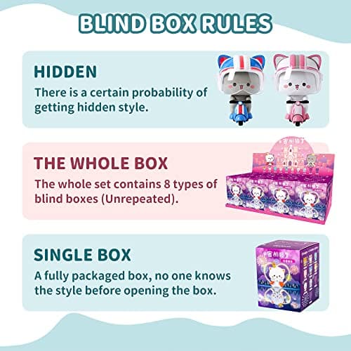 BEEMAI Mitao Cat with Love Series Random Designed Cute Figures Collectibles for Cat Lovers' Birthday Gifts
| BEEMAI Mit