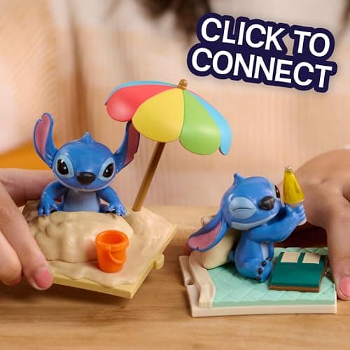 Disney Stitch Live-Action Movie Time 3-inch Collectible Figures for Kids Ages 3+, Home Decoration, Blind Box Collectible
