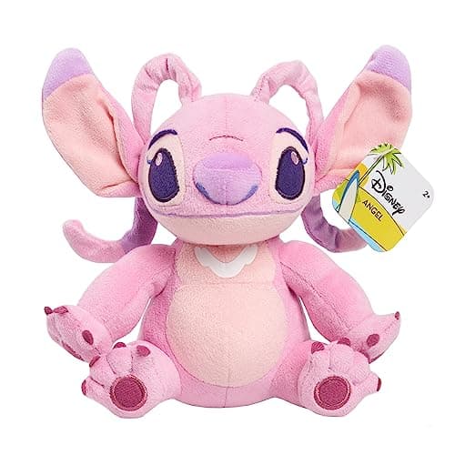 Disney Lilo & Stitch 6-Inch Bean Plushie Angel for Kids Ages 2 Up | Alien Stuffed Animal | Just Play