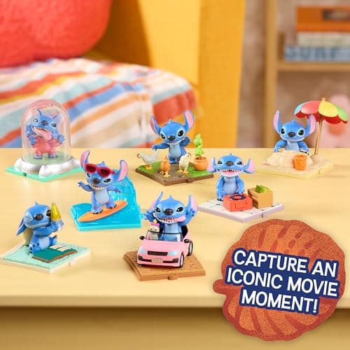 Disney Stitch Live-Action Movie Time 3-inch Collectible Figures for Kids Ages 3+, Home Decoration, Blind Box Collectible
