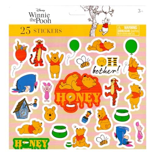 Winnie The Pooh Doorables Blind Bags Bundle for Kids and Adults | 3 Mini Figures and Stickers | Fun Figurines for Collec