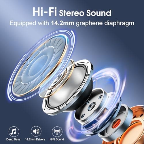 Wireless Earbuds with 75hrs Bluetooth 5.4 for Workout and Running
| Sport Bluetooth Earbuds with Noise Cancelling Mic f