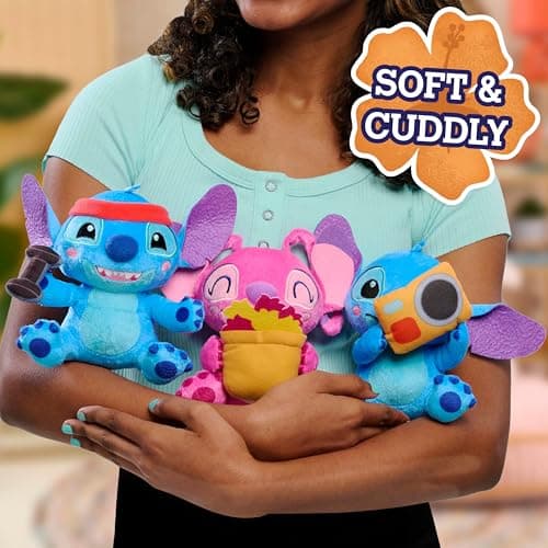 Just Play Disney Stitch Small Plush Angel Toy for Kids Ages 2 Up  
Just Play Disney Stitch Soft Material Plush Angel Toy