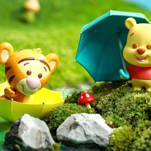 MINISO Winnie-The-Pooh Collection Rainy Season Figure Model Blind Box Random Design Toy for Home Decor and Birthday Gift