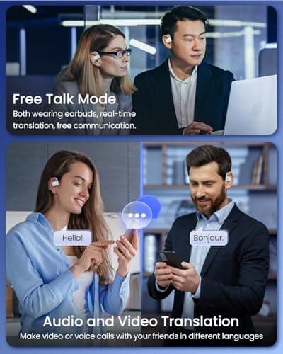 Real Time AI Translation Earbuds for Travel and Business
| 163 Languages Translator Earbuds for Learning and Travel
| 8