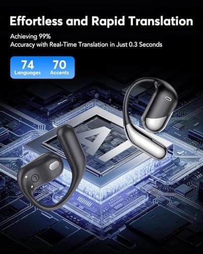 AI 144 Language Translator Earbuds for Travel and Learning with Charging Case
| 3-in-1 Translating Earbuds - Real Time
