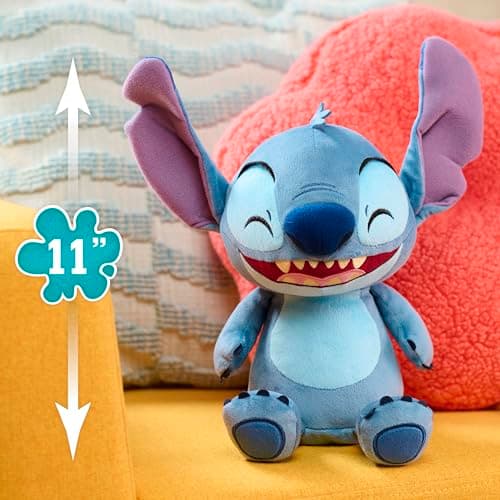 Disney Stitch Crack Me Up Stitch 11-inch Plush with Sounds and Motion for Kids Ages 3 Up