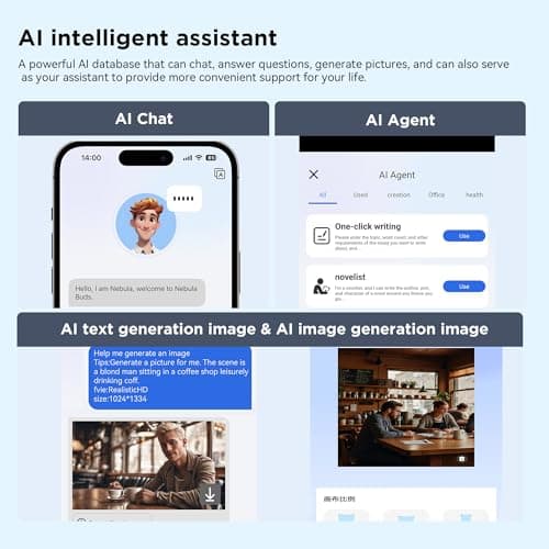 BUGANI AI Language Translation Earbuds 5.4 Bluetooth Headphones for Real Time Translation and 40 Languages Support