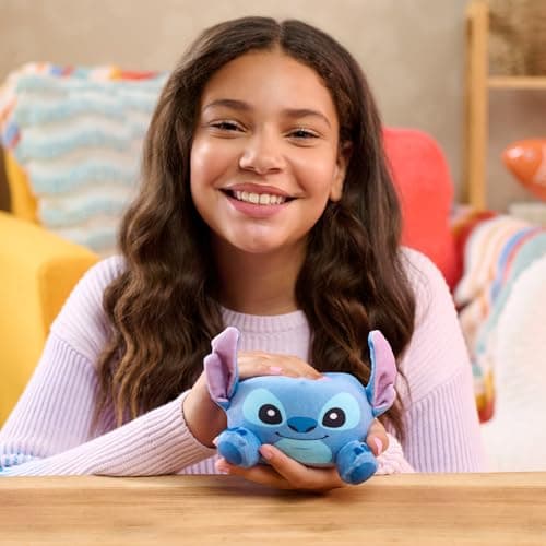 Disney Stitch Small Weighted Plush, 4 Inch Plush, Stuffed Animal for Kids Ages 3 Up