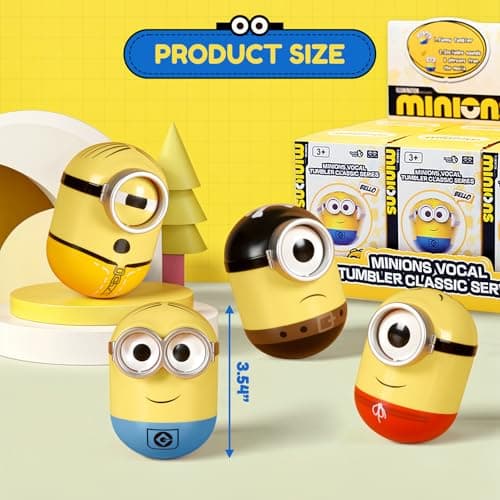Minions Blind Box Action Figures Musical Wobbler Toys for Kids Boys and Girls Birthdays Holidays
Minions Blind Box Actio