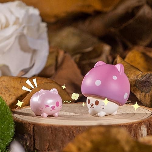 BEEMAI Mushroom Cat Collectible Toys for Cats
| BEEMAI Blind Pack Cute Mushroom Cat Gifts for Children
| BEEMAI Random