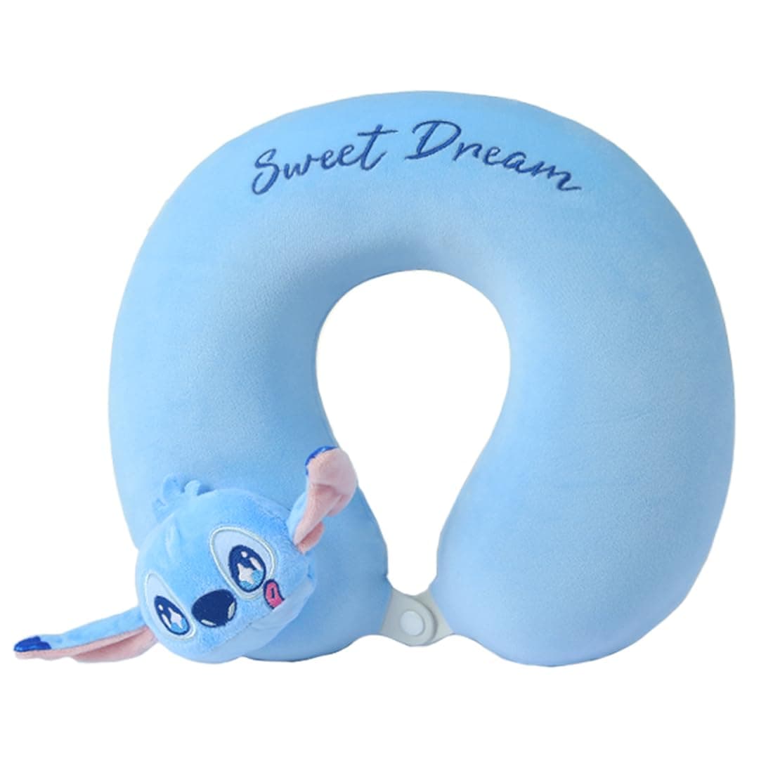 MINISO Disney Stitch Dinner Party Collection Memory Foam Neck Pillow (Stitch) Travel Companion for Airplane Passengers L
