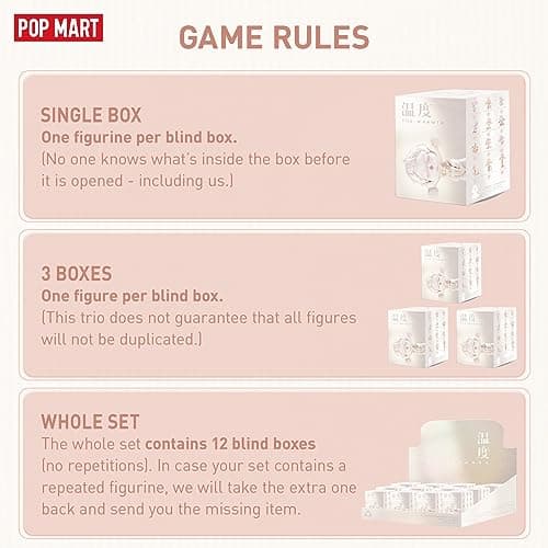 POP MART SKULLPANDA Warmth Series Blind Box Figures, Random Design Action Figures for Girls and Boys, Holiday Gifts Home