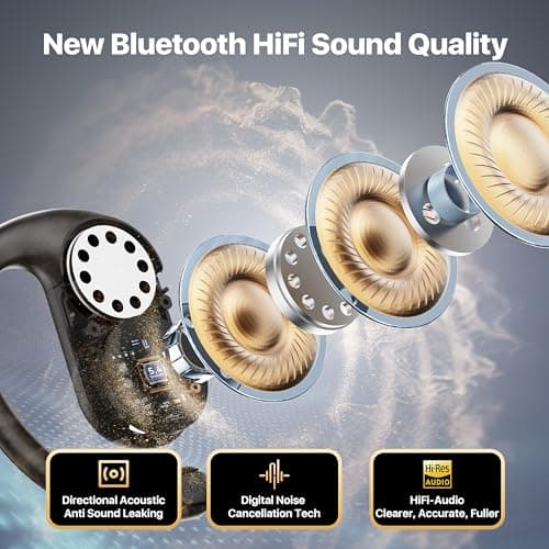 OWS Real-Time Translation Earbuds for Travel Business Learning, Black - 144 Languages & Accents Support