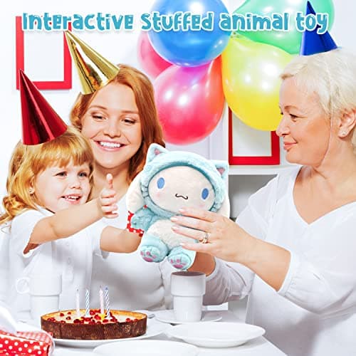 Cinnamoroll Plush Doll 8", Super Lovely Kitty My Melo Anime Plush Figure Toy, Ideal Birthday Easter Gift for Kids, Blue