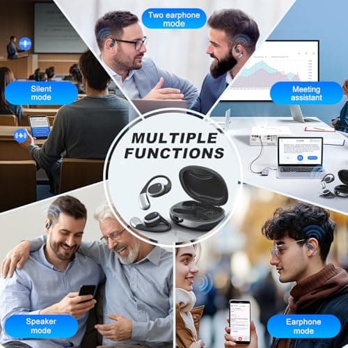 AI Language Translation Earbuds for Business Travelers: Real-Time 3-in-1 Wireless Bluetooth Headphone Translator
| AI L