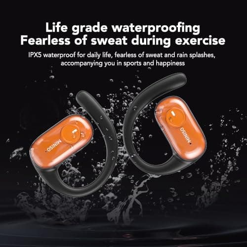 True Wireless Bluetooth 5.4 Open Ear Headphones with Quicksand Charging Case for Daily Use
| MINISO Open Ear Headphones