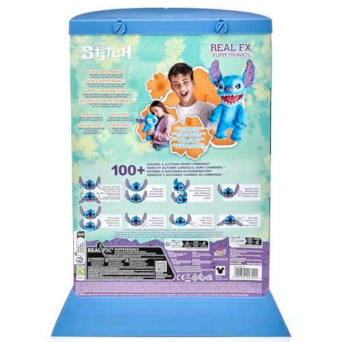 Disney Stitch Puppetronic by RealFX | Looks, Feels & Sounds Real! | Ages 6+  
Disney Stitch Puppetronic by RealFX | Over