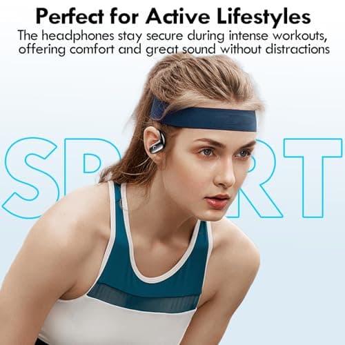 Kurdene Wireless Earbuds Bluetooth Headphones - Over Ear Buds with Deep Bass Sound,60Hrs Playtime - Black  
Kurdene Wire