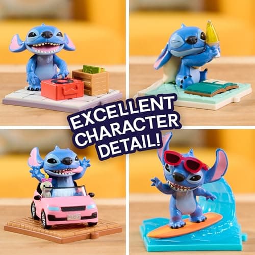 Disney Stitch Live-Action Movie Time 3-inch Collectible Figures for Kids Ages 3+, Home Decoration, Blind Box Collectible