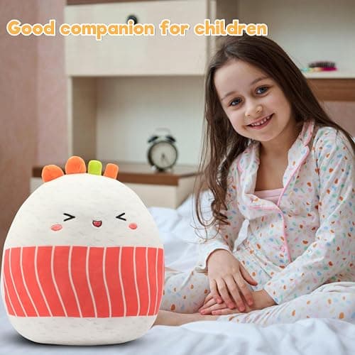 12" Sushi Plush Pillow - Soft Hugging Body Pillow for Kids
| 12" Sushi Plush Pillow - Cute Food Plushies Toy Gift for K