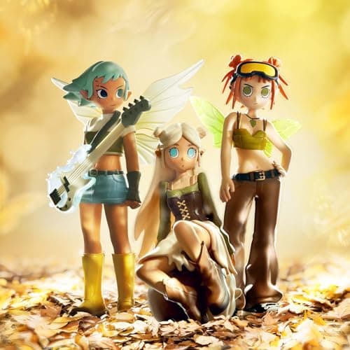 POP MART Peach Riot Punk Fairy Series Figures, Random Design Action Figures Collectible Toys for Girls and Boys Home Dec