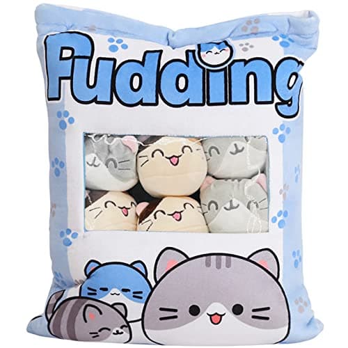 Cute Plush Pillow Throw Pillow for Girls (Kitten)
| Removable Stuffed Animal Toys Creative Gifts for Girls (Kitten)
| P