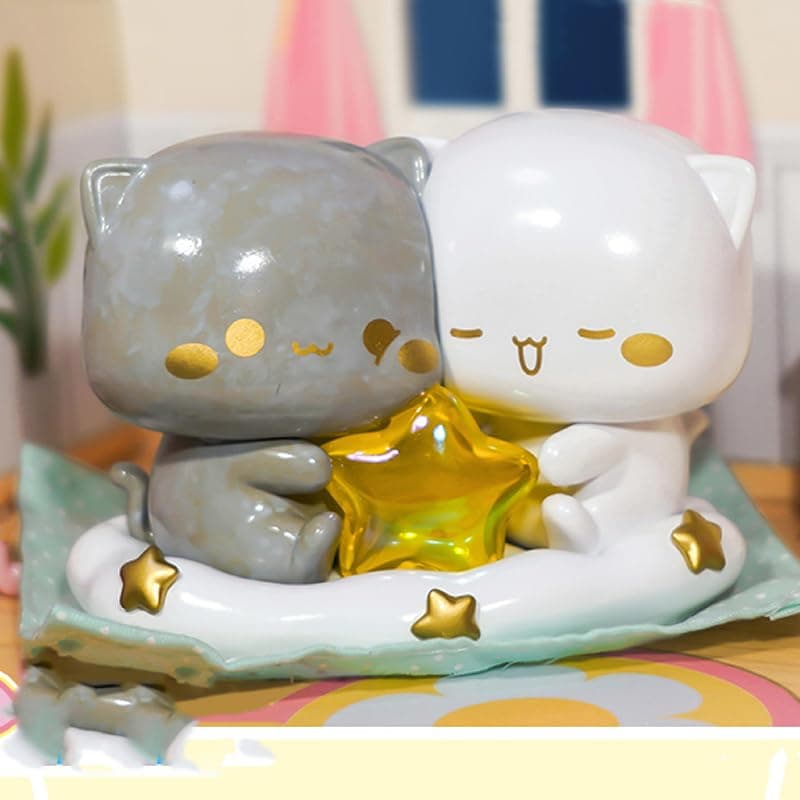 Mitao Cat Series 4 Kawaii Figures Action Blind Box Collectible Gifts for Desktop Ornaments Cute Birthday Surprise (1 Pac