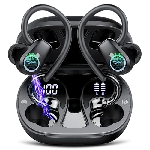 Wireless Earbuds Bluetooth 5.3 Sport In Ear Phones Jet Black
Wireless Earbuds Bluetooth 5.3 Deep Bass Stereo Noise Cance
