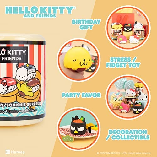 Hamee Sanrio Hello Kitty and Friends Cute Water Filled Surprise Capsule Squishy Toy - Birthday Gift Bag
| Hamee Sanrio