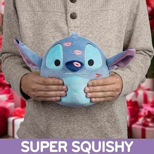 Squishmallows 8-Inch Stitch Soft Squishy Plush Toy - Official Jazwares Disney Movie Collectible Gift for Kids