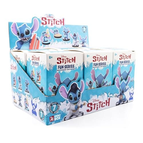 YuMe Disney Lilo & Stitch Fun Series Hero Box - Blind Box (6 Pack) 3" Collectible Toy Figurines, Perfect Gift for Adults