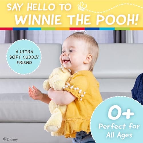 Disney Kids Preferred Baby Winnie the Pooh Stuffed Animal 12" Jingle Crinkle Friends