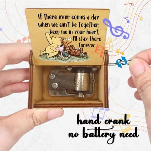 Winnie the Cute Bear Wooden Musical Box - Friendship Gift for Sisters
| Pooh Music Box for Sisters - Cute Bear Wooden M