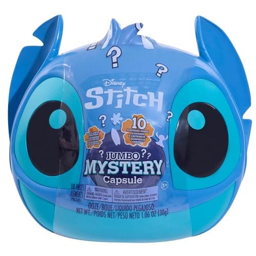 Just Play Disney Stitch Jumbo Mystery Capsule, 9 inch Alien Surprise Outfits Kids Toy for Ages 3 Up