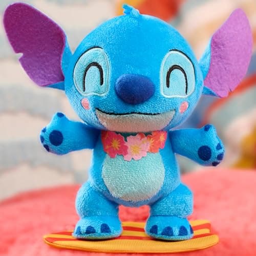 Disney Stitch That's So Soft Small Surfer Stitch Plush, 7 Inch Plush Toy, Stuffed Animal for Kids Ages 2 Up