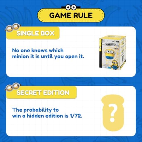 Minions Blind Box Action Figures Musical Wobbler Toys for Kids Boys and Girls Birthdays Holidays
Minions Blind Box Actio