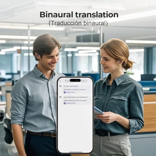 MINISO AI Translation Earbuds for Travelers & Business Professionals iOS & Android Real-Time Translation 4-in-1 Open Ear